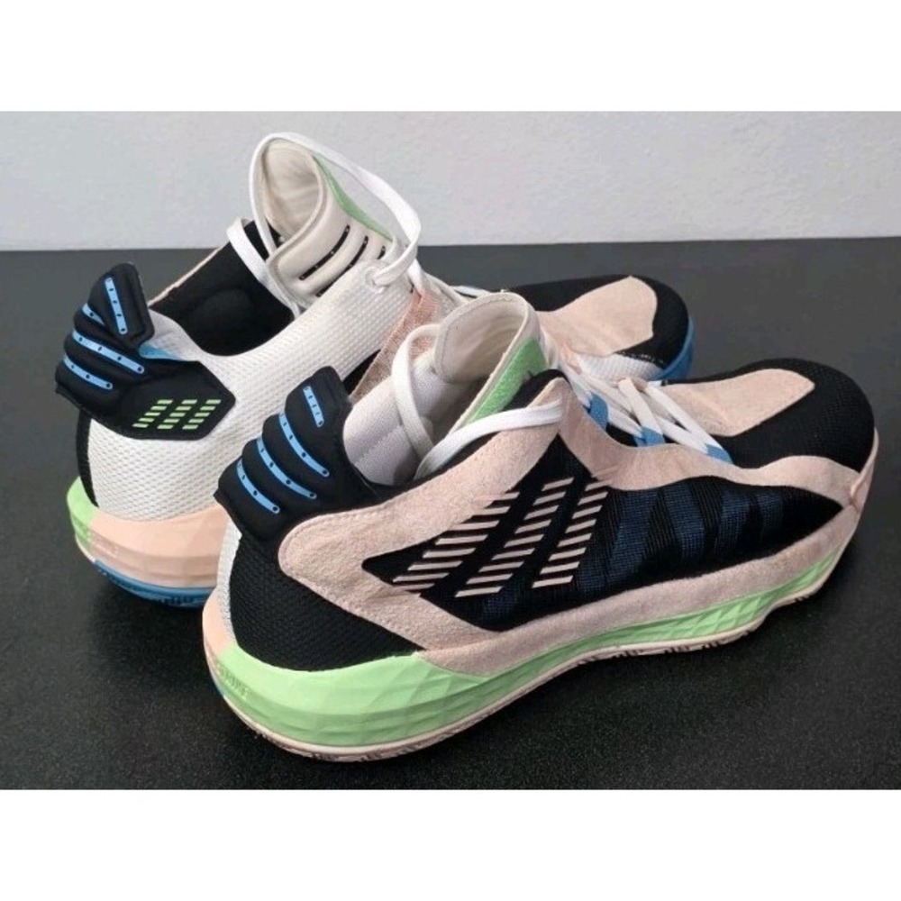Adidas Dame 6 Black Pink Tint Sneakers FY0875 Men's 14 Basketball Sneakers